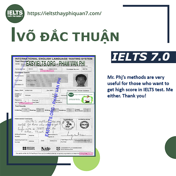 Ảnh thành tích 7.0 điểm